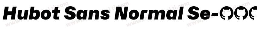 Hubot Sans Normal Se字体转换
